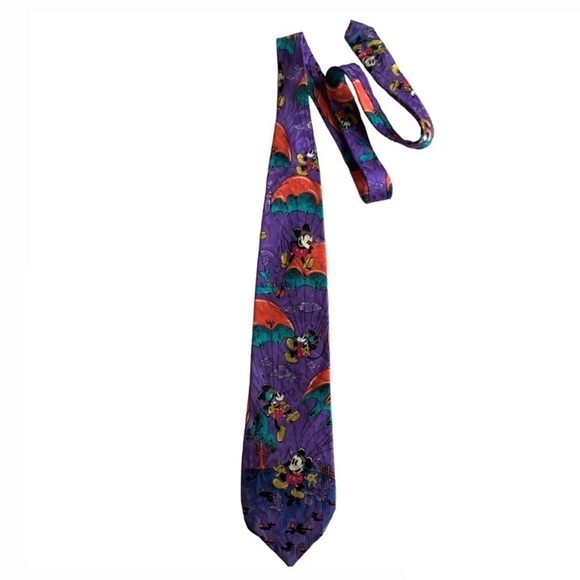 Vintage Silk Mickey Mouse Disney Tie - Picture 1 of 6